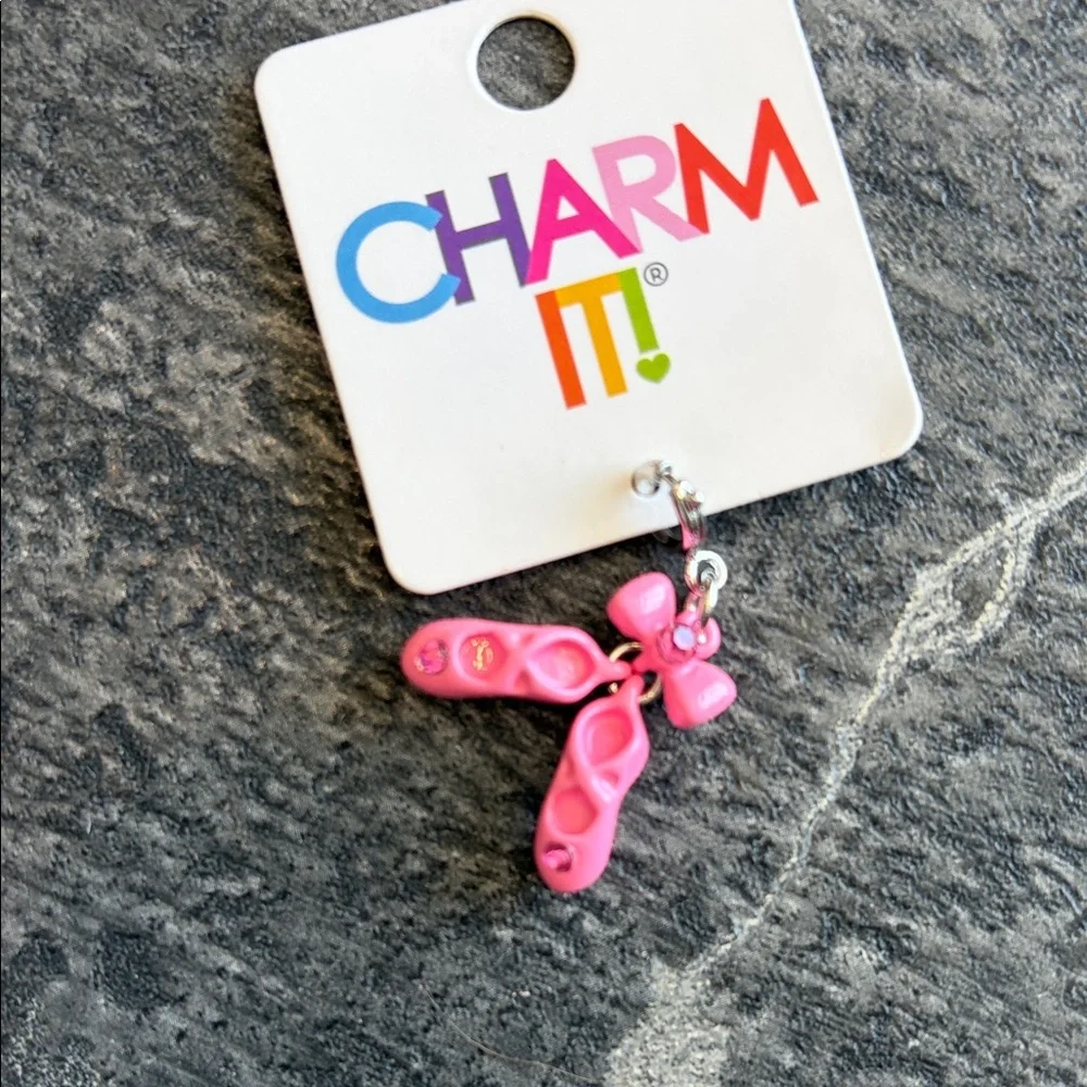 NWT - Charm It! Necklace and 3 pc Charm Set